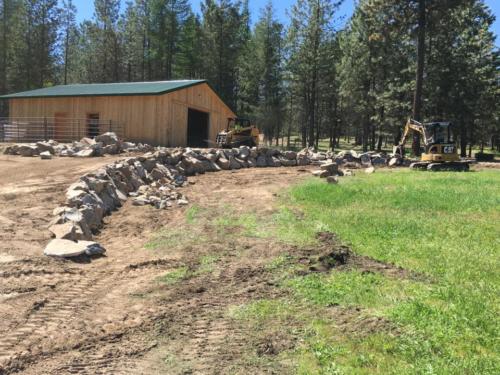 Boulder Retaining Wall to add upper level.